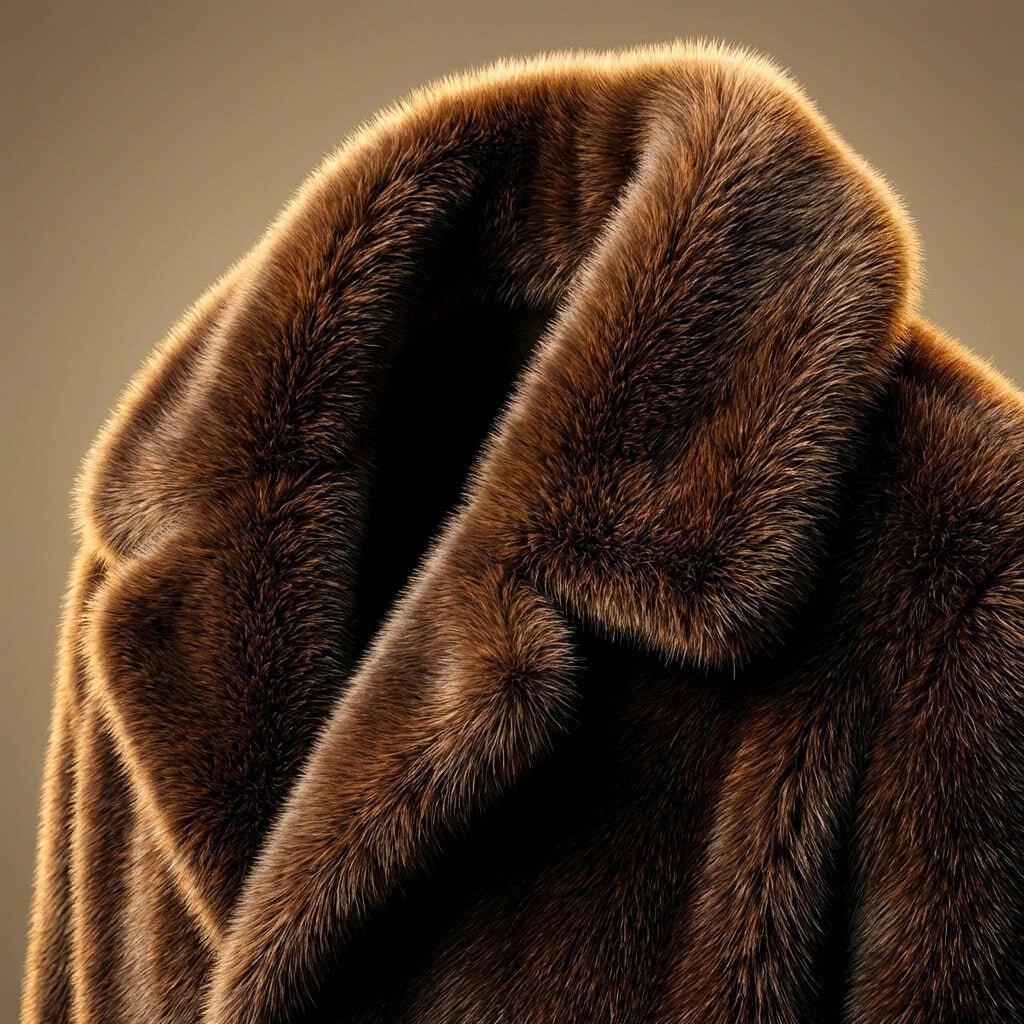 Men's Classic Shawl Collar Fur Jacket
