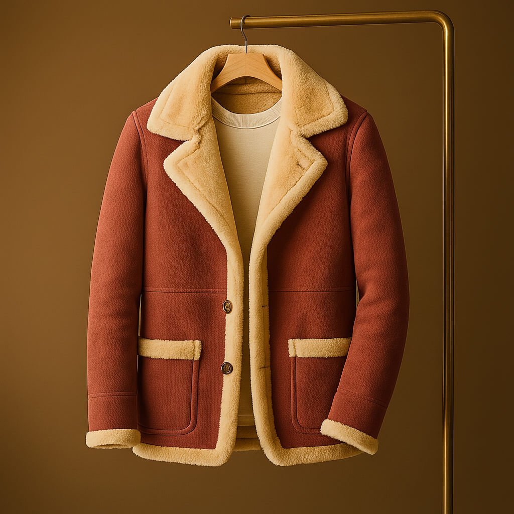 Men's Timeless Shearling-Lined Suede Jacket