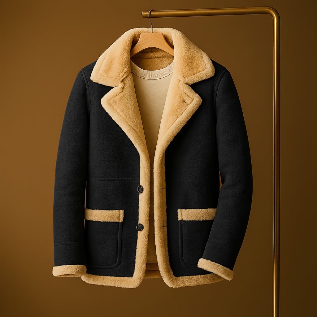 Men's Timeless Shearling-Lined Suede Jacket