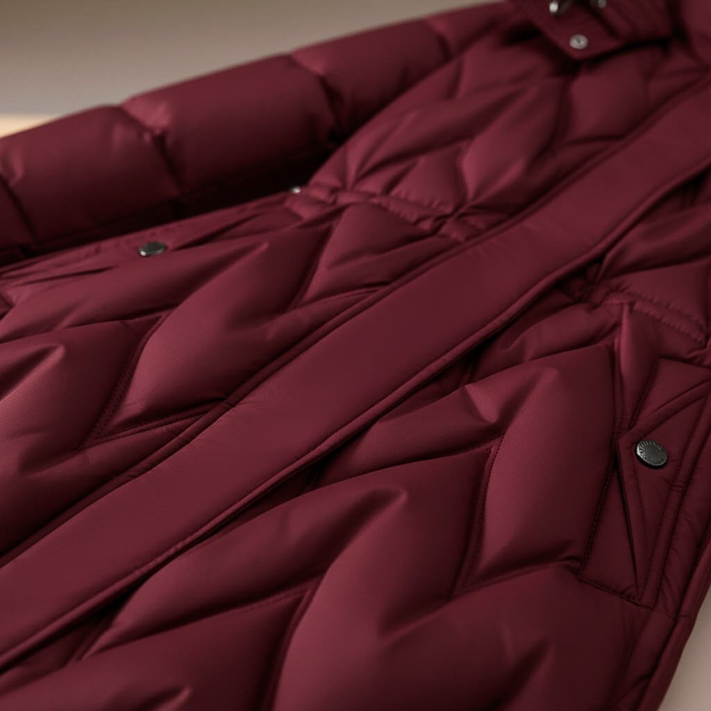 Women's Quilted Hooded Longline Coat