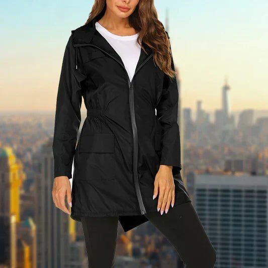 Women's Relaxed Hooded Longline Coat