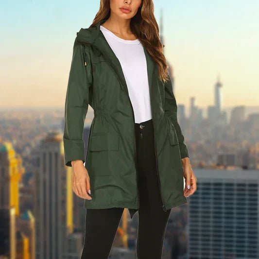 Women's Relaxed Hooded Longline Coat