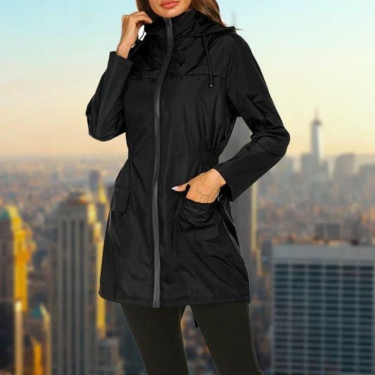 Women's Relaxed Hooded Longline Coat