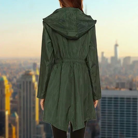 Women's Relaxed Hooded Longline Coat