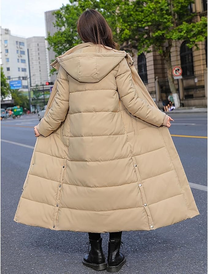Women's Cosy Longline Quilted Puffer Coat