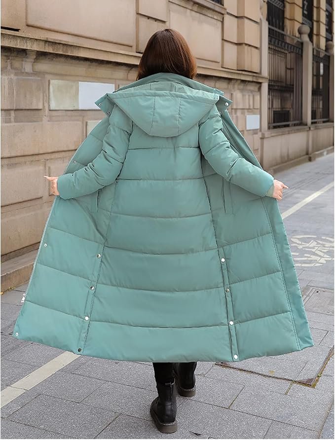 Women's Cosy Longline Quilted Puffer Coat