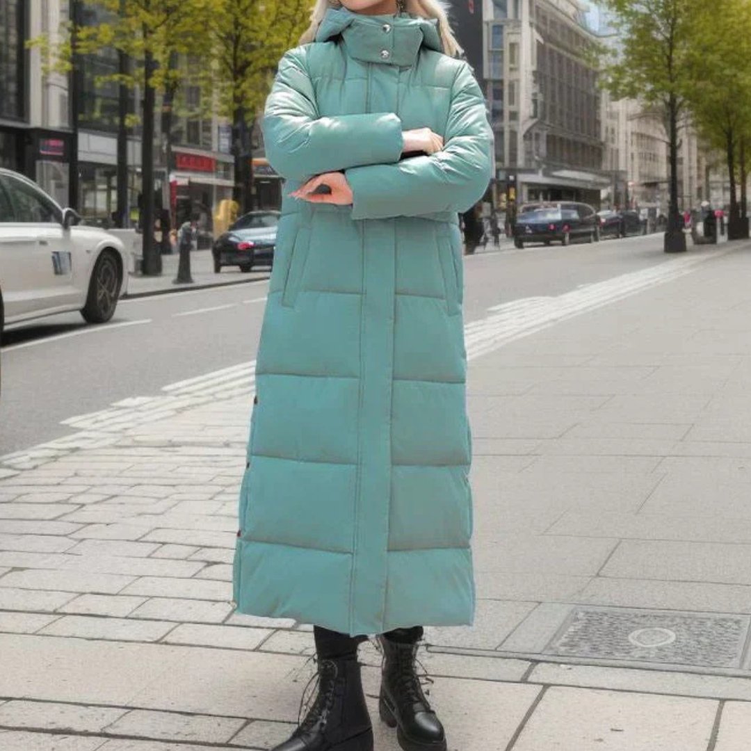 Women's Cosy Longline Quilted Puffer Coat