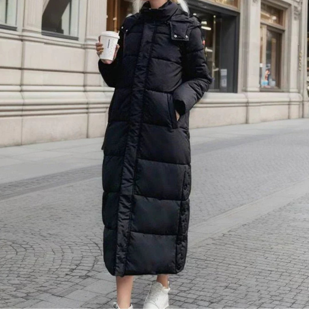 Women's Cosy Longline Quilted Puffer Coat