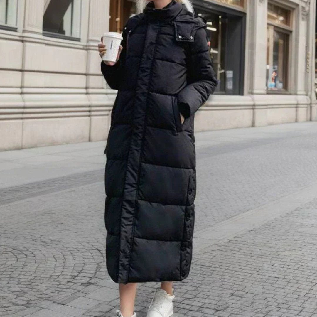Women's Cosy Longline Quilted Puffer Coat