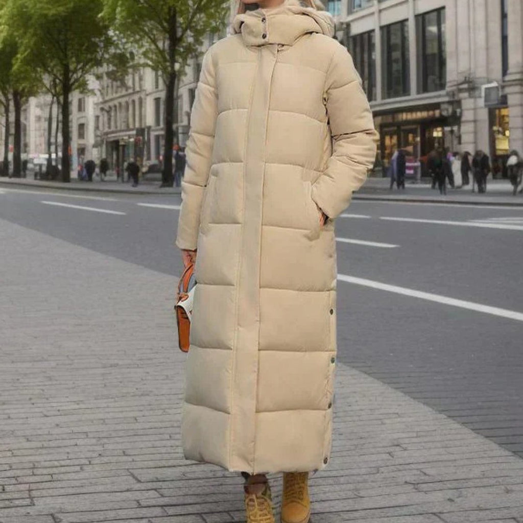 Women's Cosy Longline Quilted Puffer Coat
