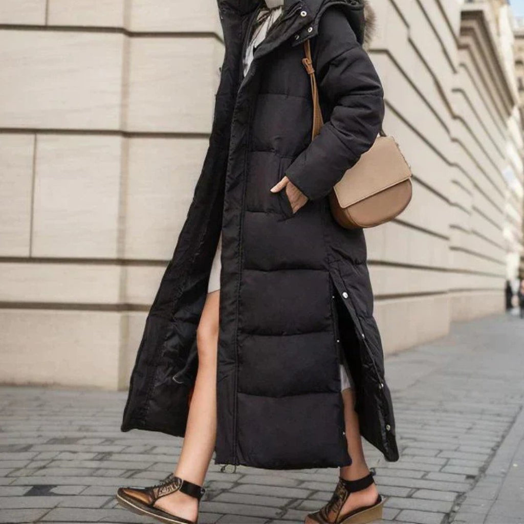 Women's Cosy Longline Quilted Puffer Coat