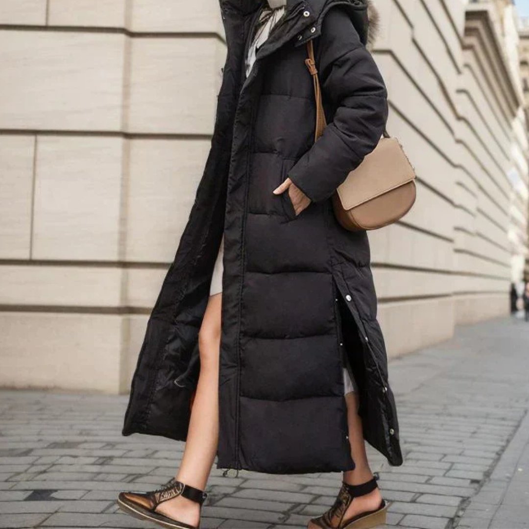 Women's Cosy Longline Quilted Puffer Coat