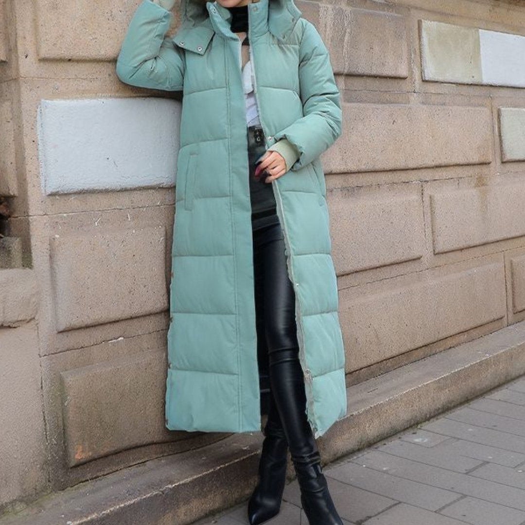 Women's Cosy Longline Quilted Puffer Coat