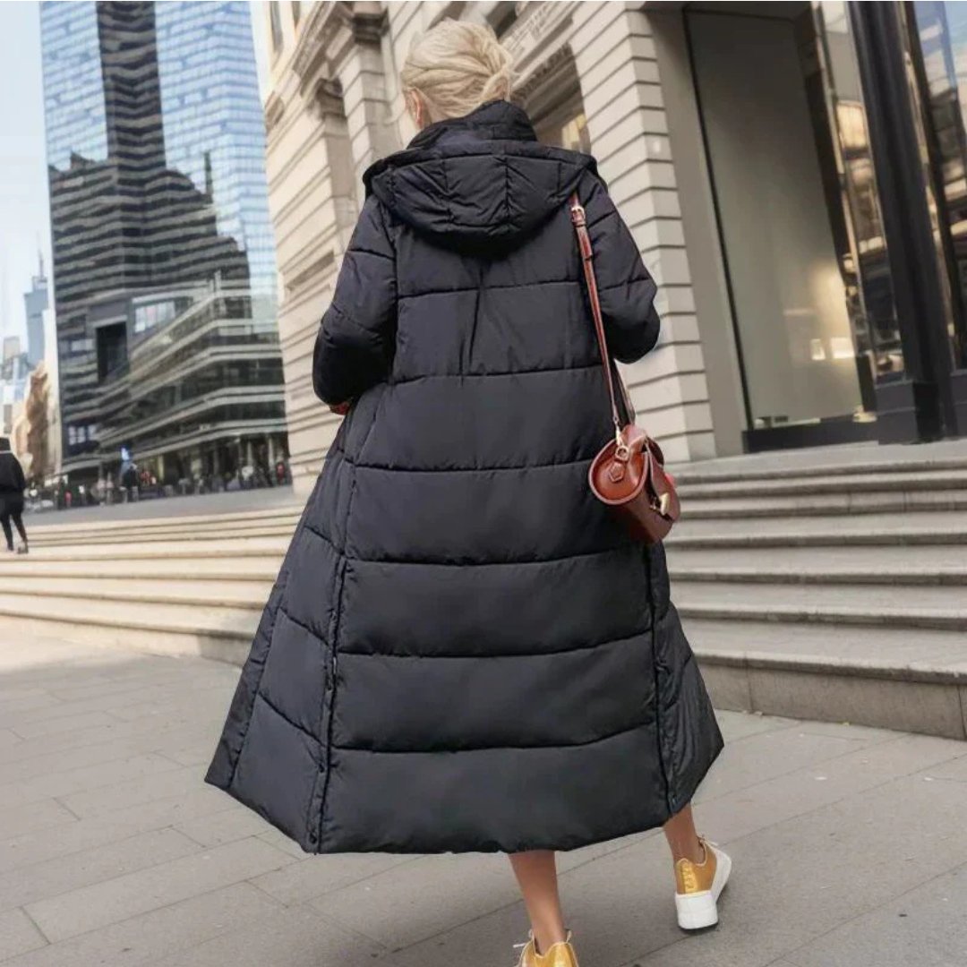 Women's Cosy Longline Quilted Puffer Coat