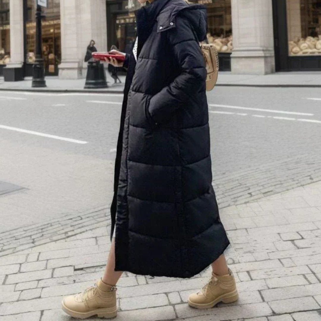 Women's Cosy Longline Quilted Puffer Coat