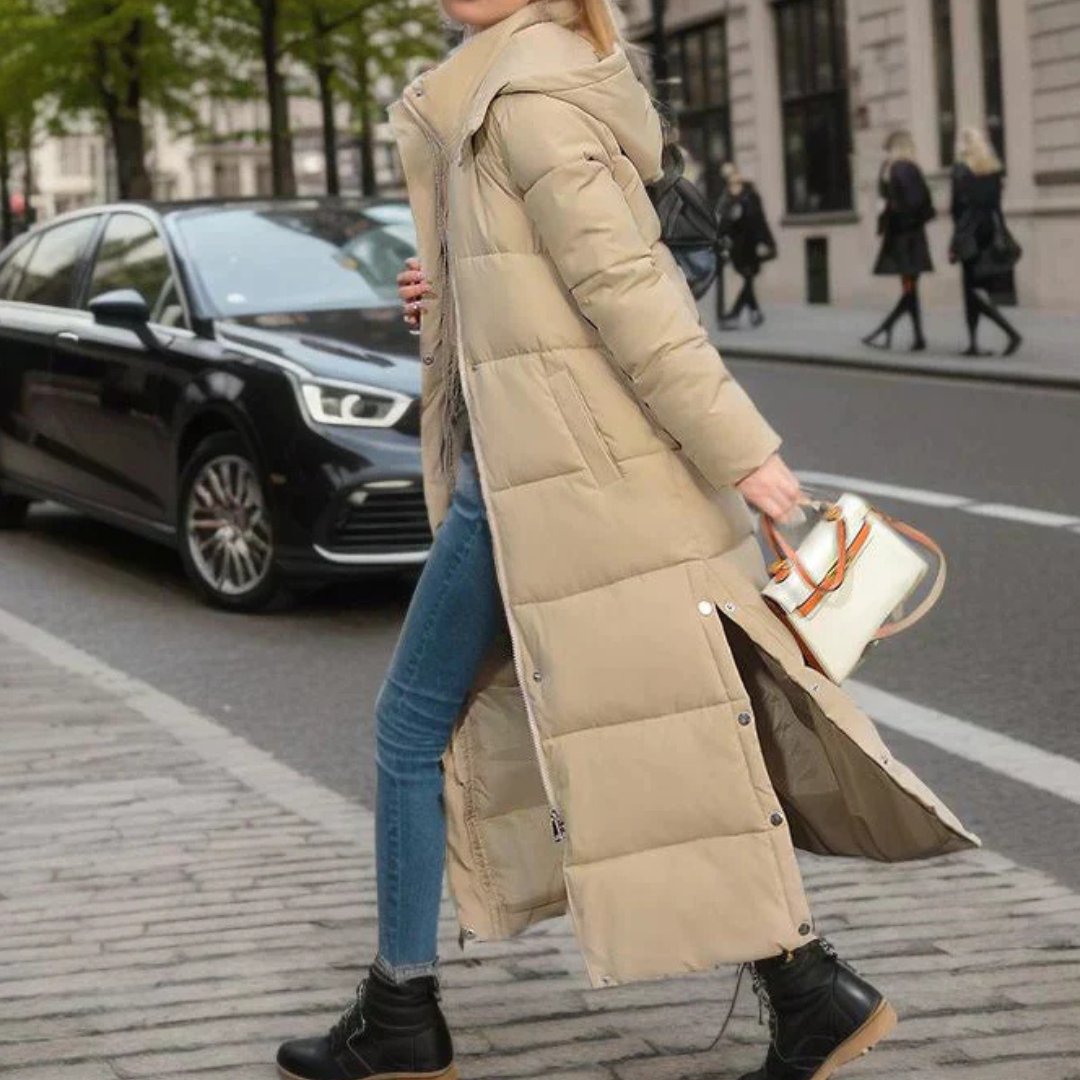Women's Cosy Longline Quilted Puffer Coat
