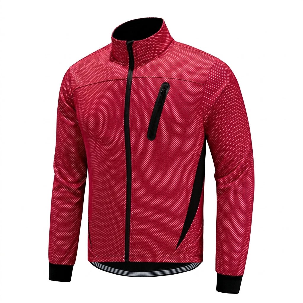 Men's Cosy Fleece-Lined Softshell Cycling Jacket