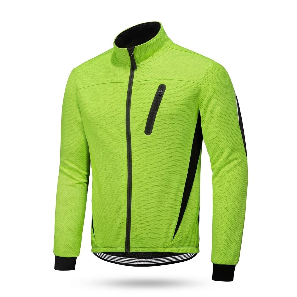 Men's Cosy Fleece-Lined Softshell Cycling Jacket