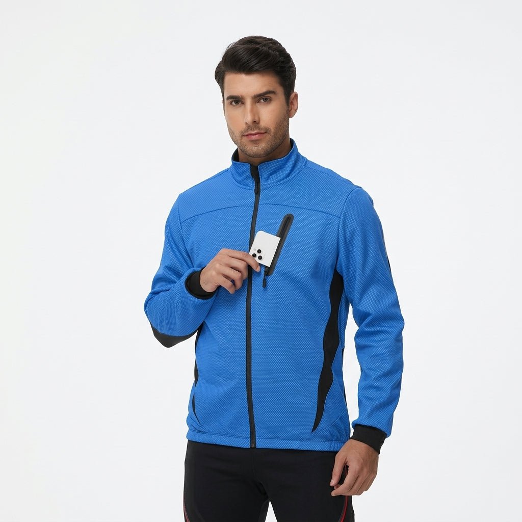 Men's Cosy Fleece-Lined Softshell Cycling Jacket