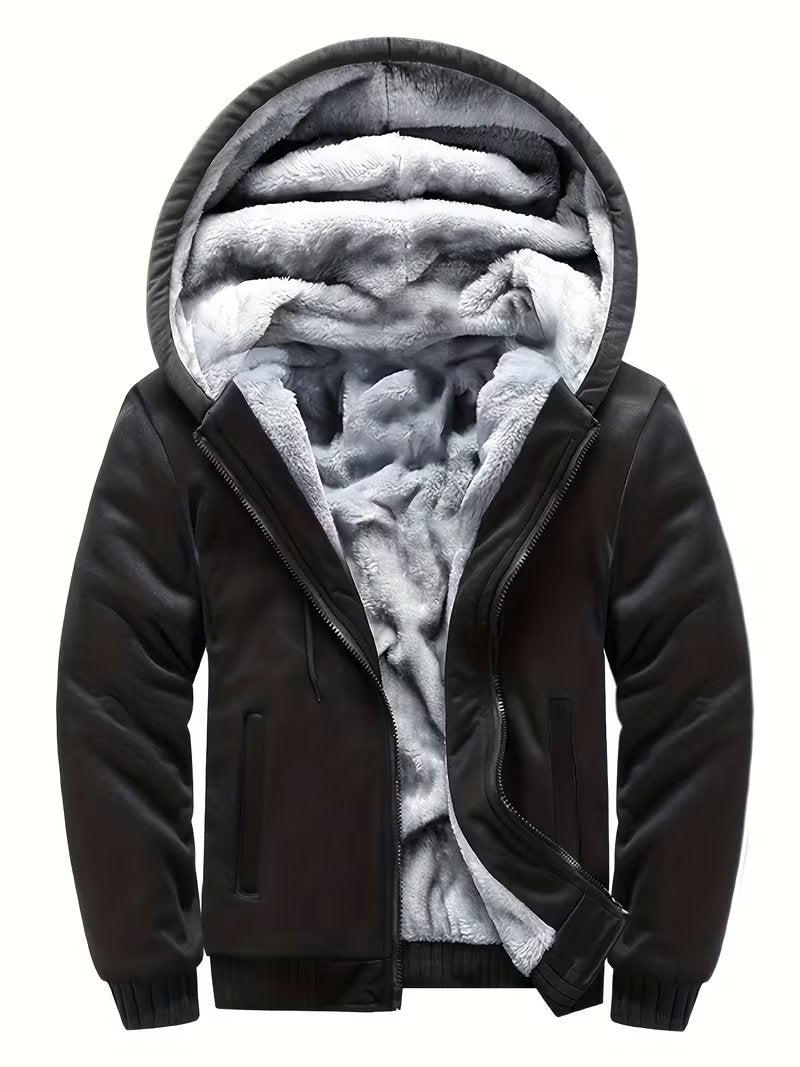 Men's Cosy Zip-Up Fleece Hoodie