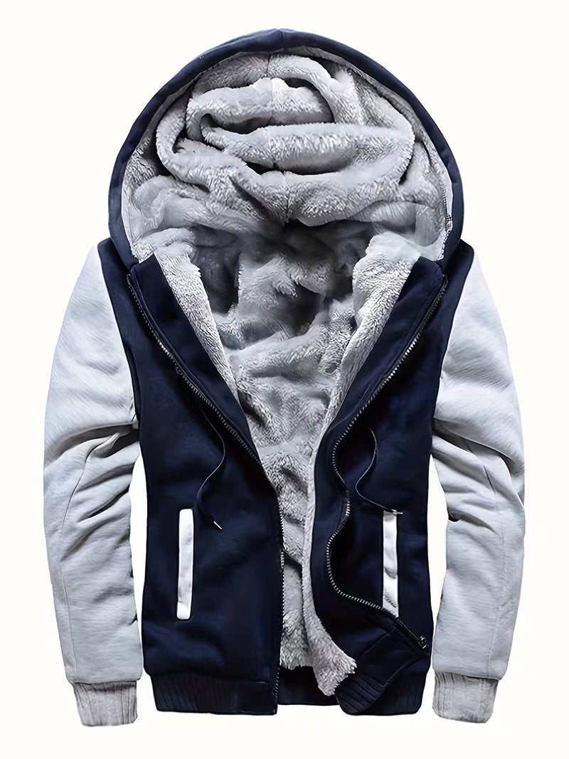 Men's Cosy Zip-Up Fleece Hoodie