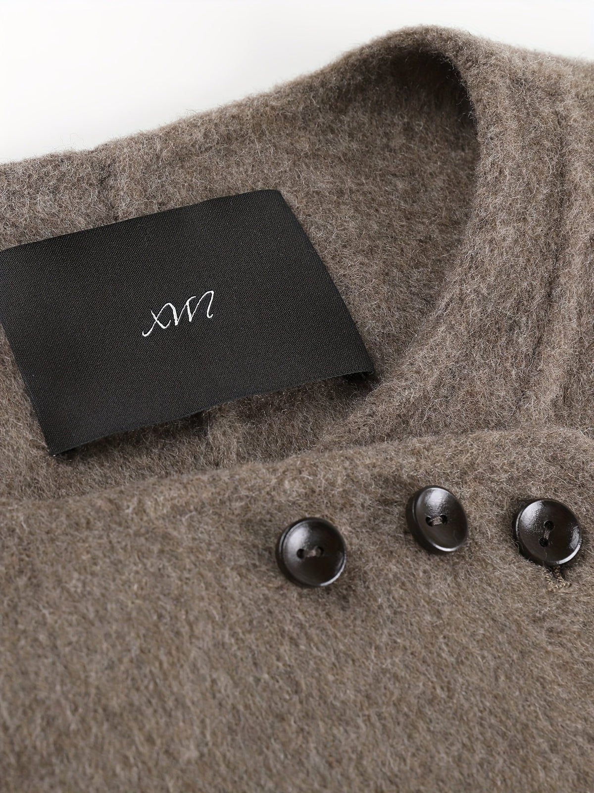Women's Elegant Short Double-Breasted Wool Coat