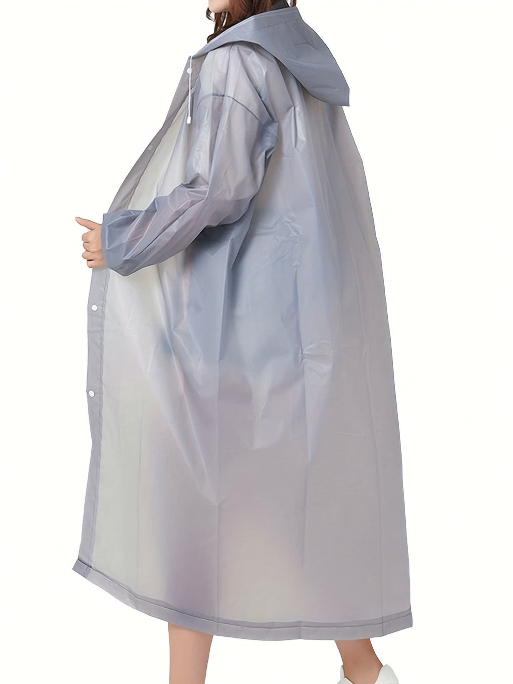 Women's Relaxed Hooded Longline Raincoat
