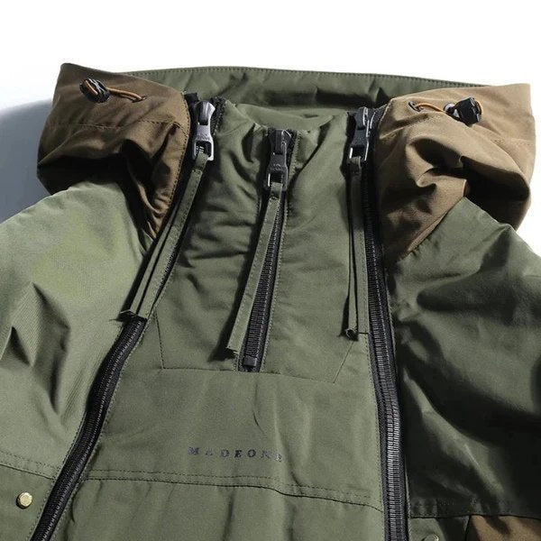 Men's Rugged Waterproof Hooded Down Jacket