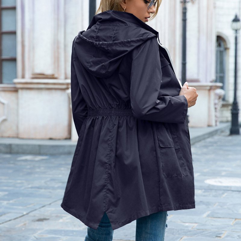 Women's Effortless Waterproof Hooded Rain Jacket