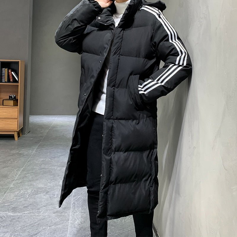 Men's Cosy Long Hooded Winter Jacket