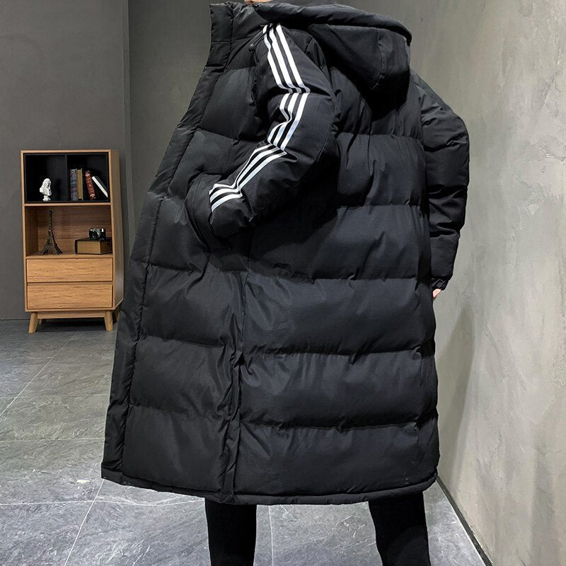 Men's Cosy Long Hooded Winter Jacket