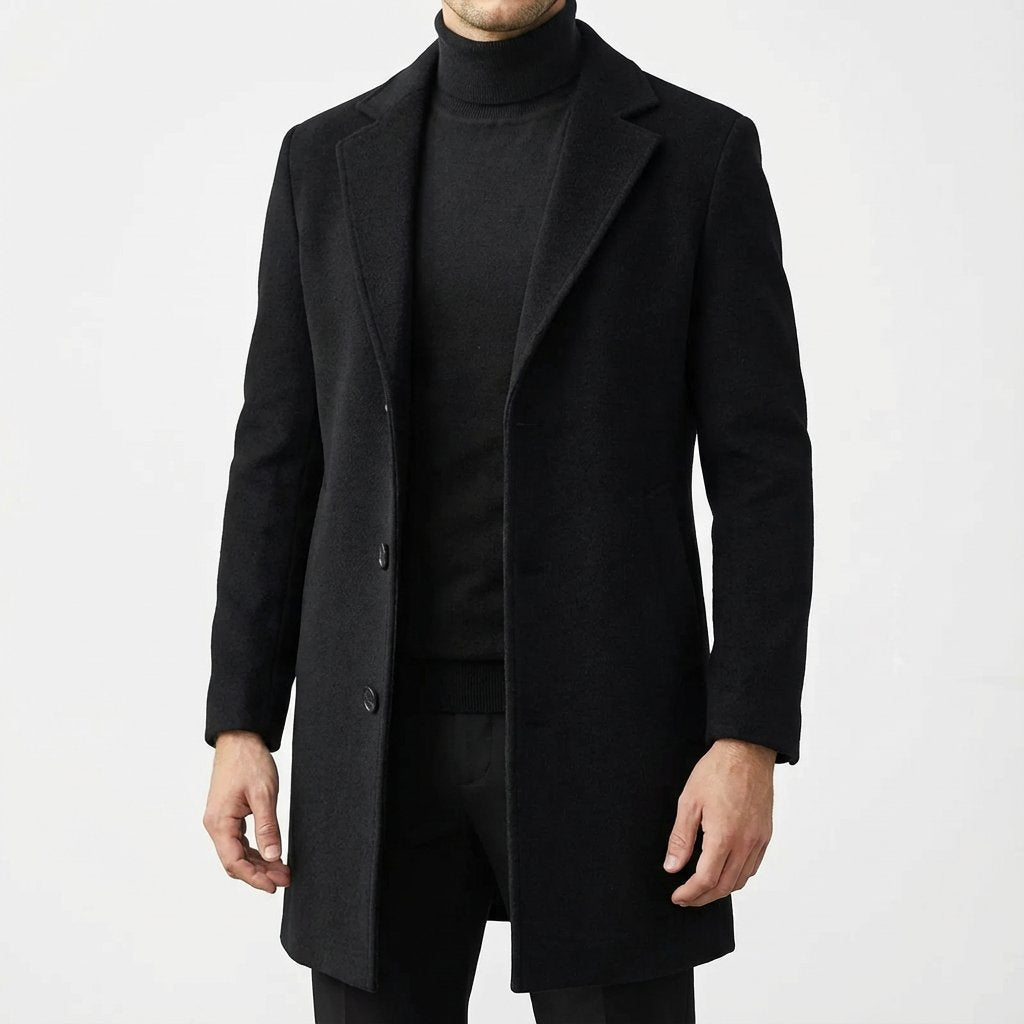 Men's Classic Wool Blend Overcoat