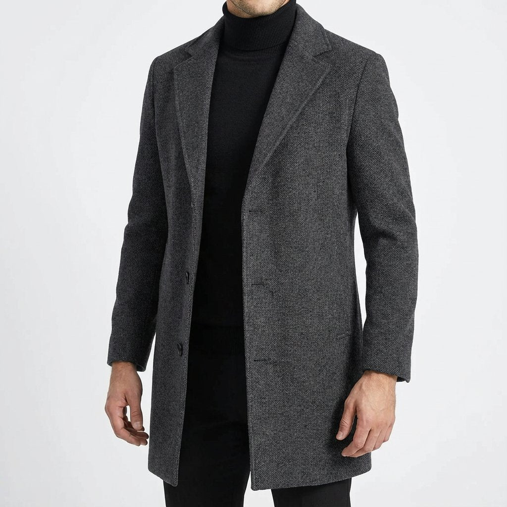Men's Classic Wool Blend Overcoat