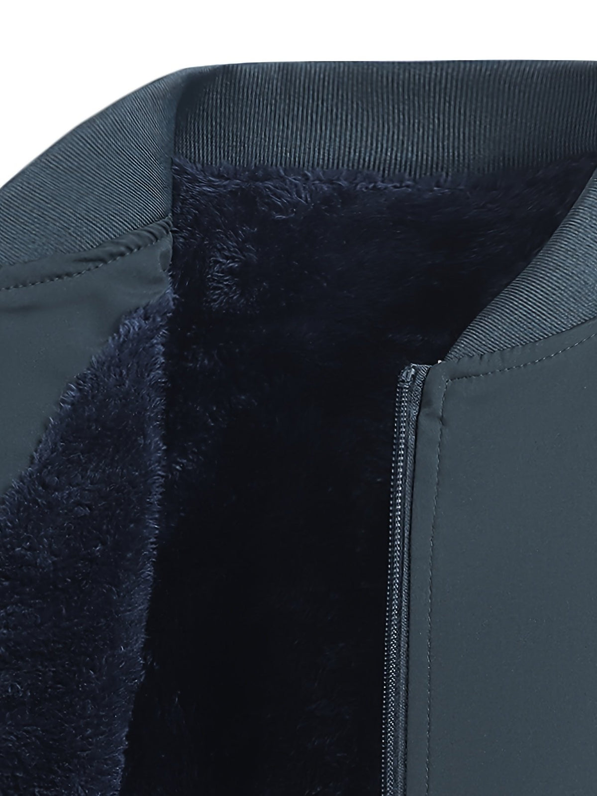 Men's Relaxed Fleece-Lined Bomber Jacket