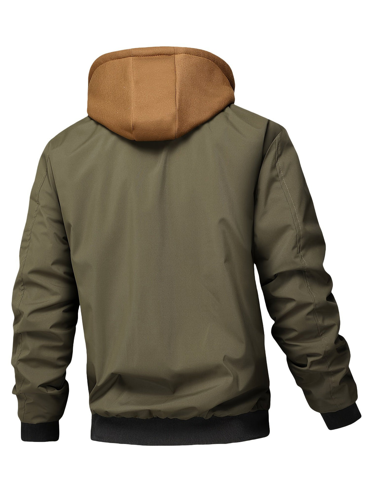 Men's Quilted Hooded Zip-Up Jacket