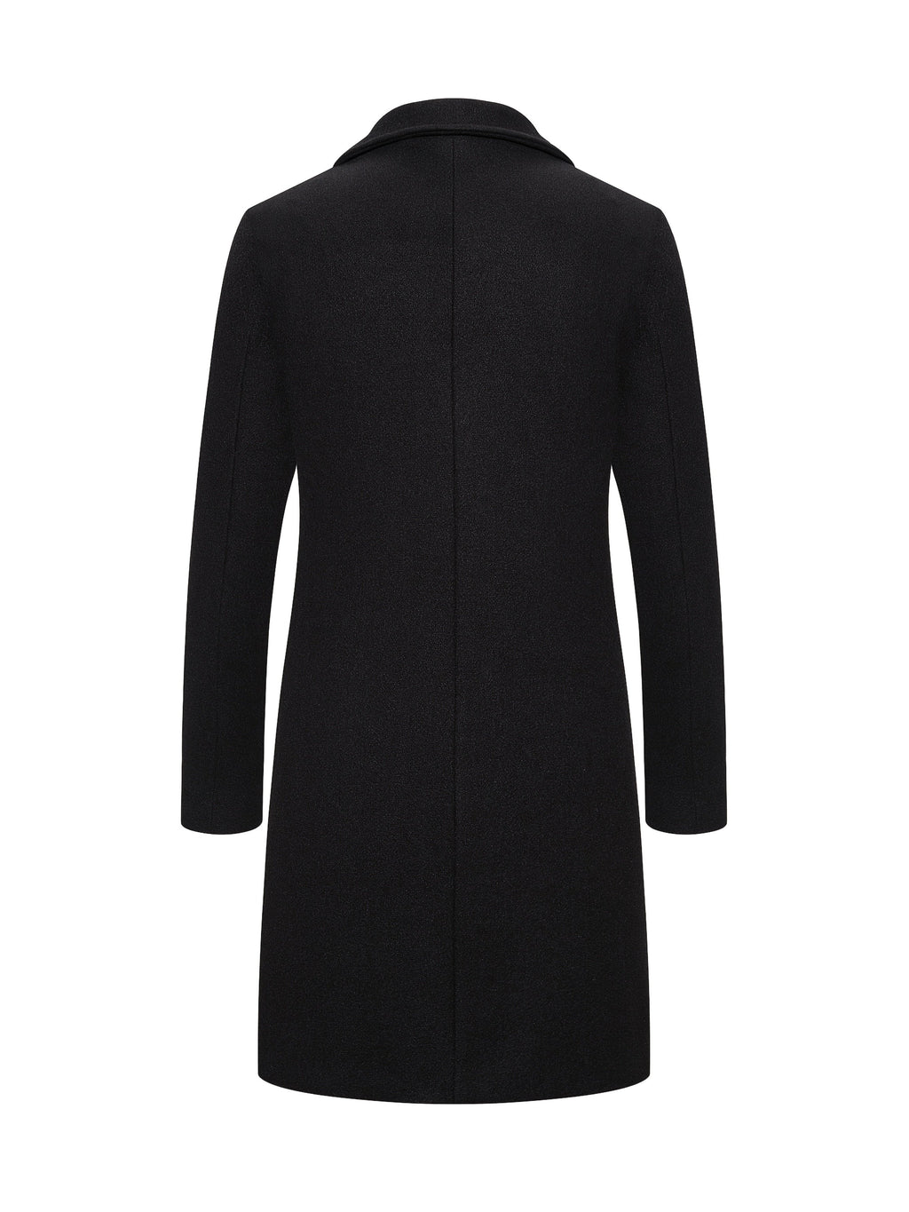 Men's Classic Single-Breasted Longline Overcoat