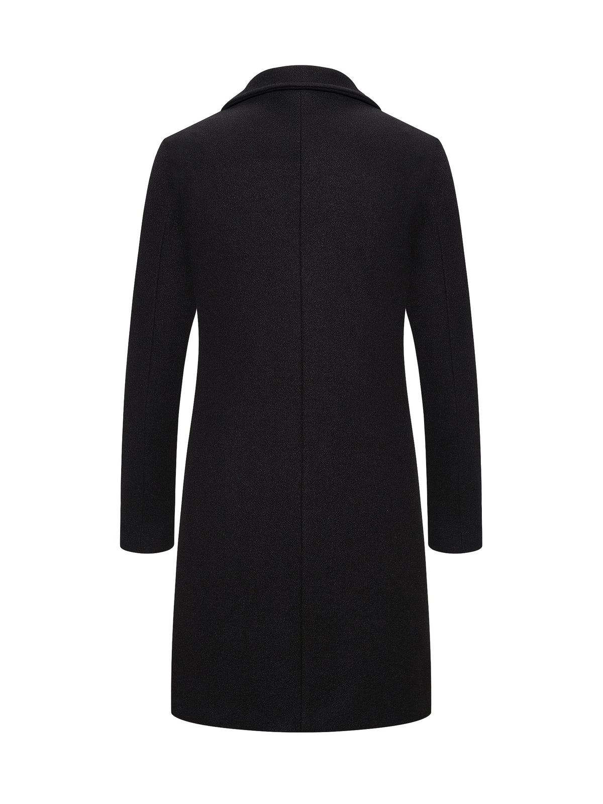 Men's Classic Single-Breasted Longline Overcoat