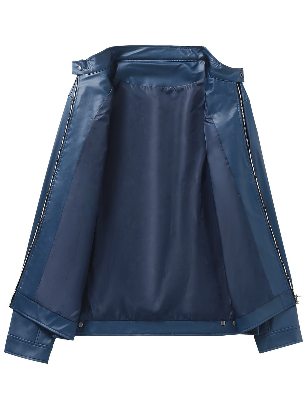 Men's Classic Faux Leather Biker Jacket