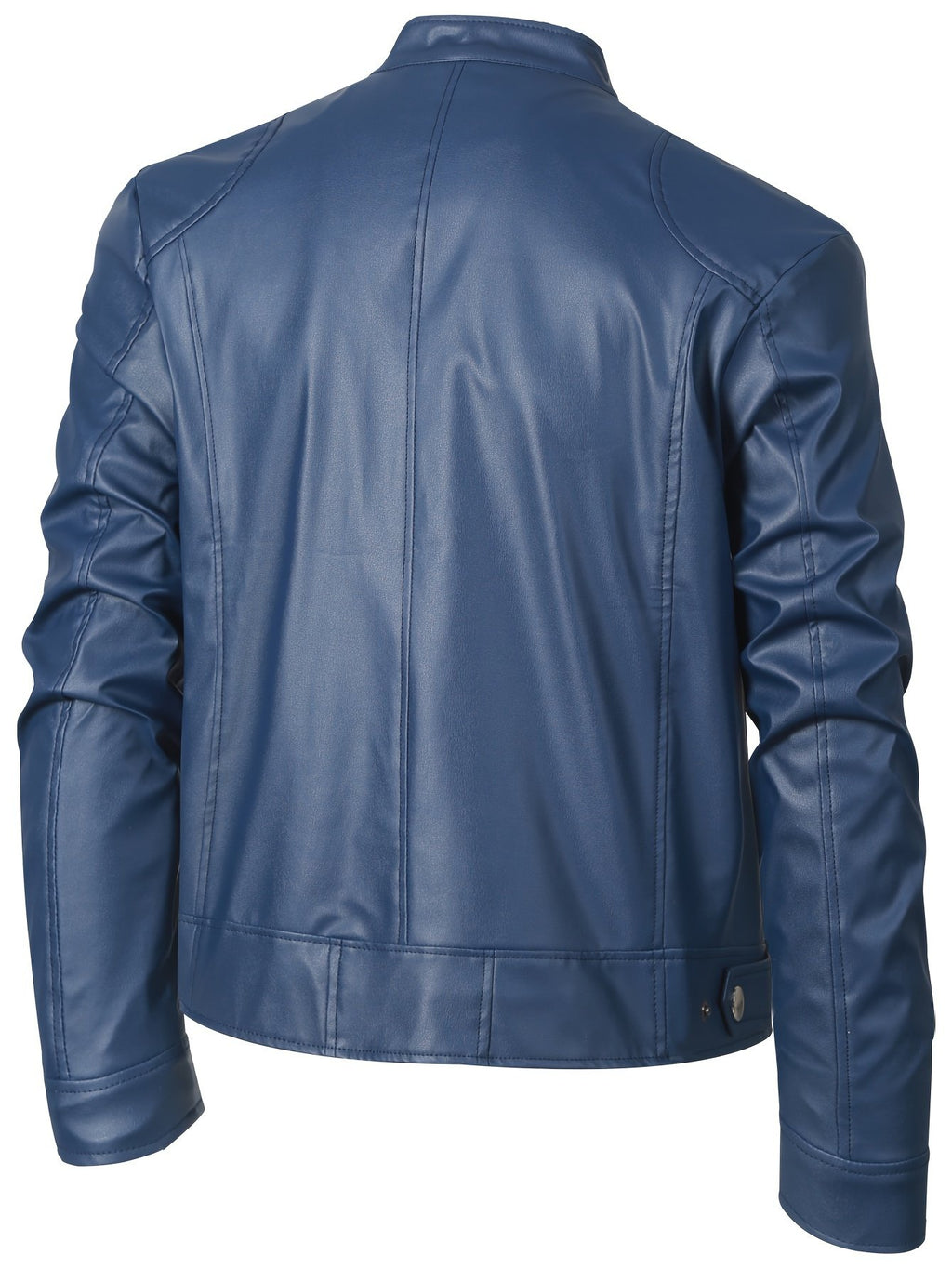 Men's Classic Faux Leather Biker Jacket