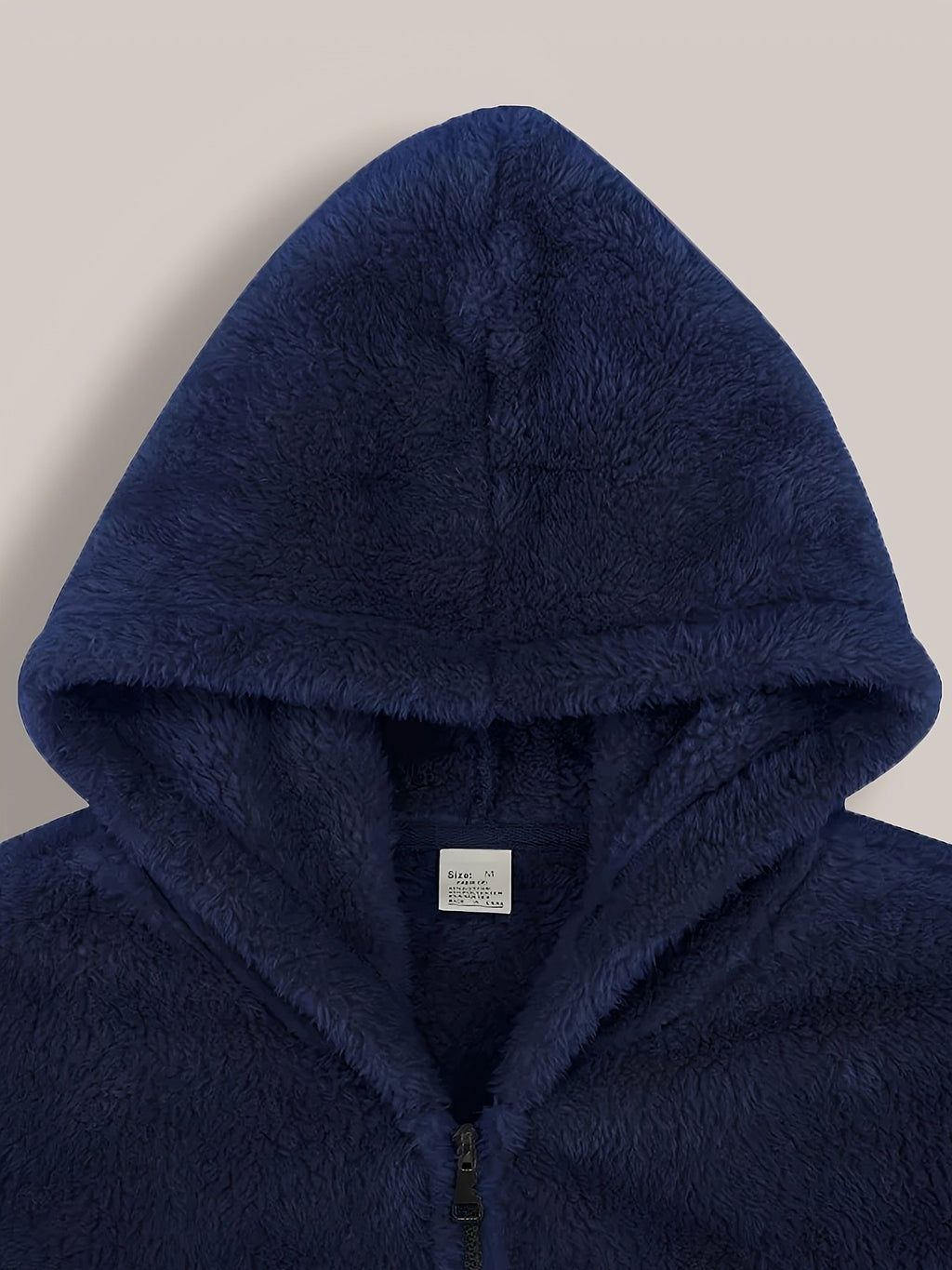 Men's Cosy Sherpa Fleece Zip-Up Hooded Jacket