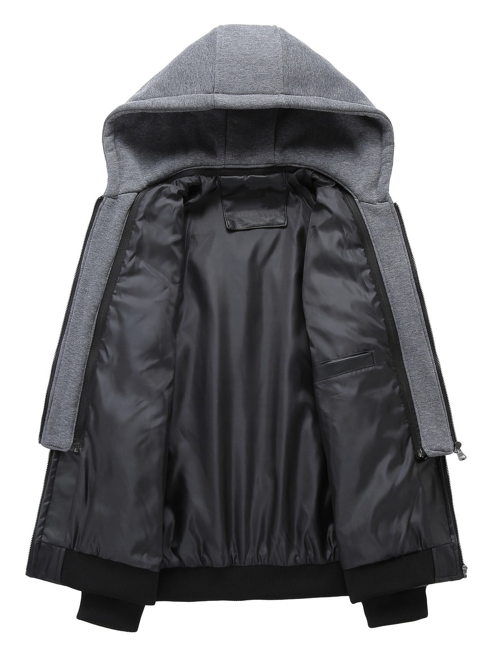 Men's Rugged Hooded Motorcycle Jacket