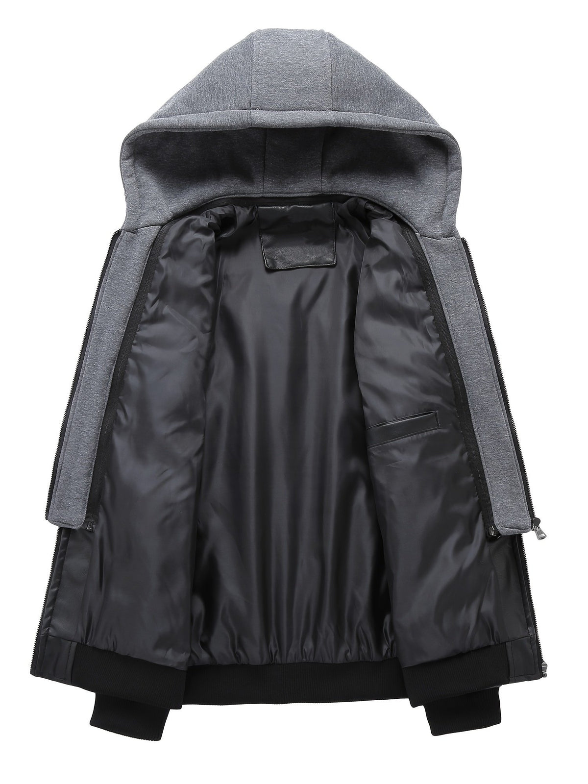Men's Rugged Hooded Motorcycle Jacket