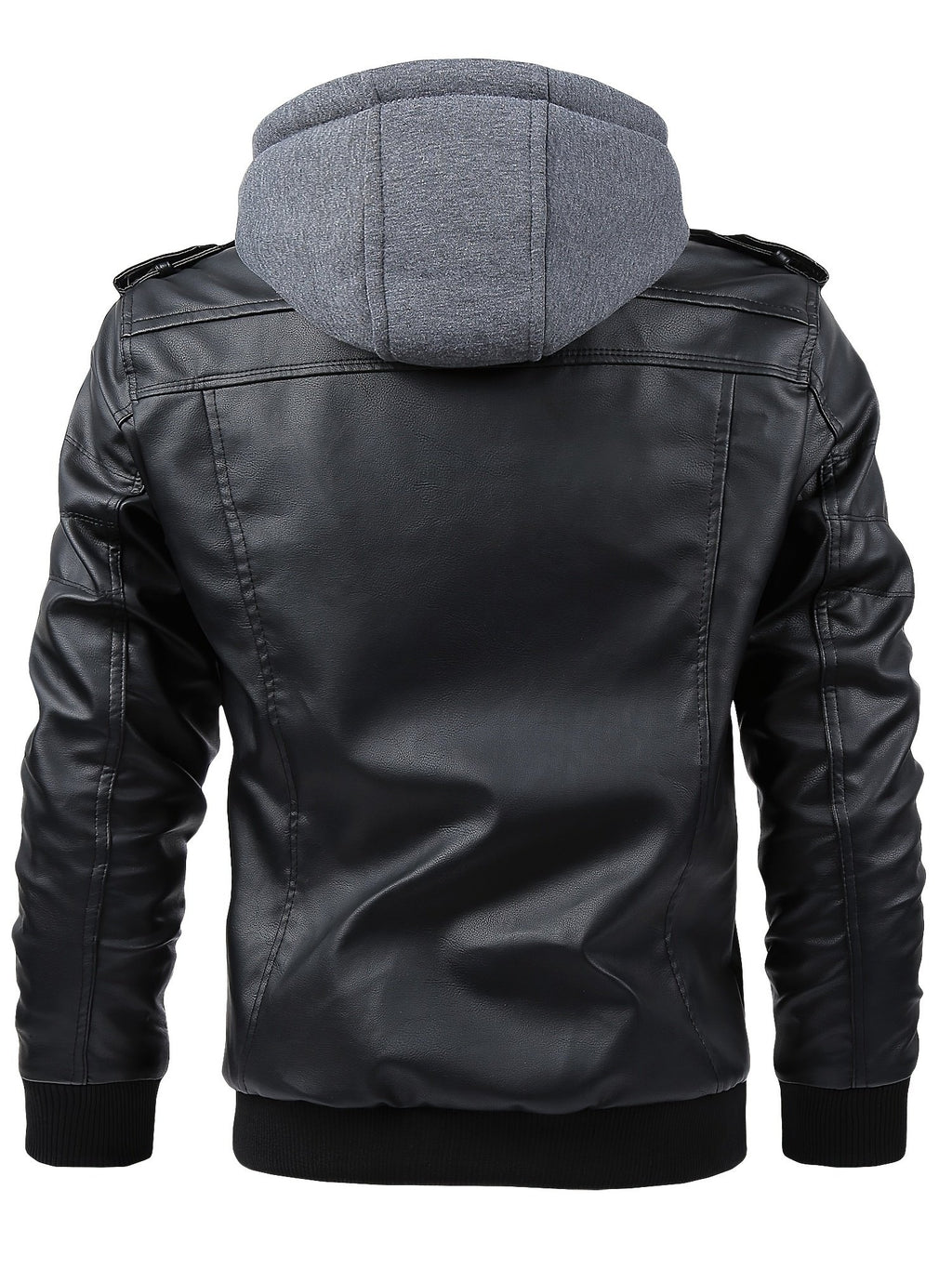 Men's Rugged Hooded Motorcycle Jacket