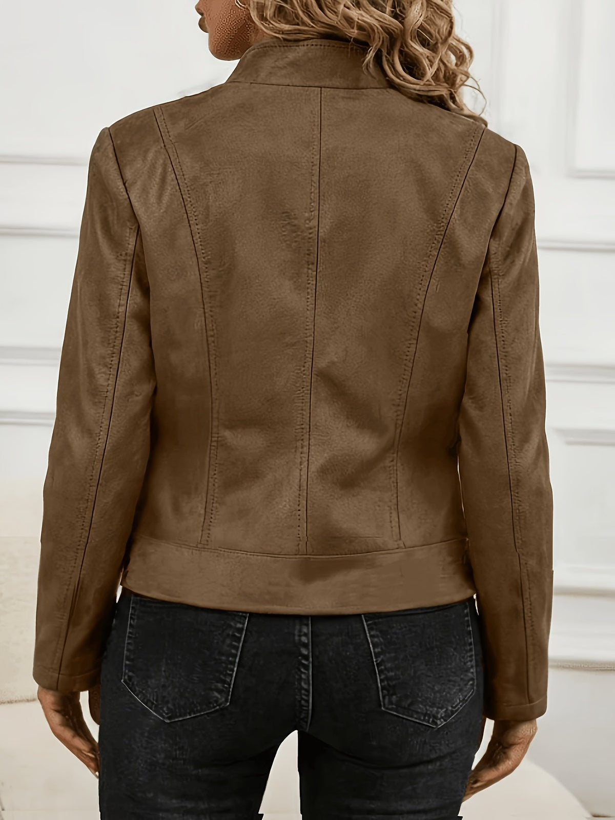 Women's Elegant Moto Zip Jacket