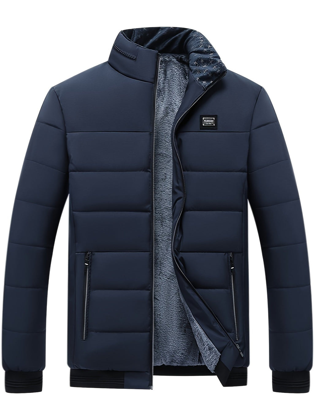 Men's Cosy Padded Stand Collar Jacket