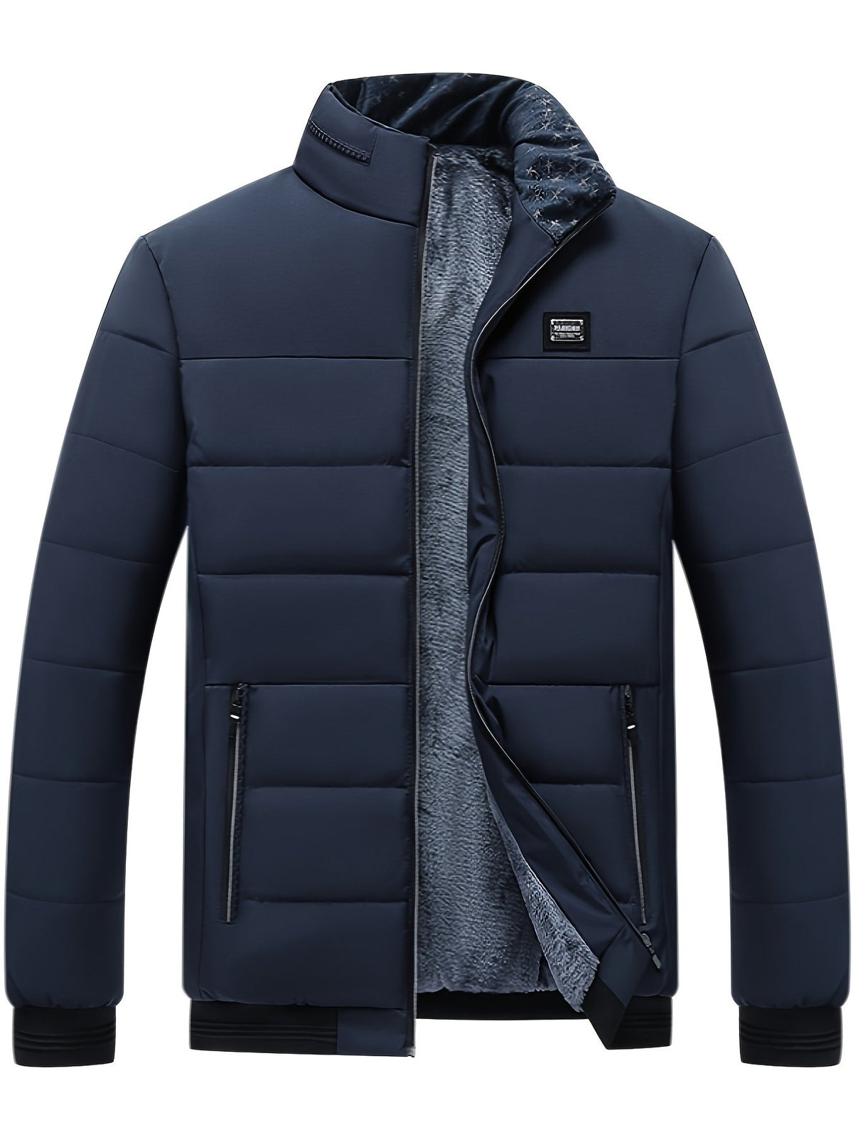 Men's Cosy Padded Stand Collar Jacket