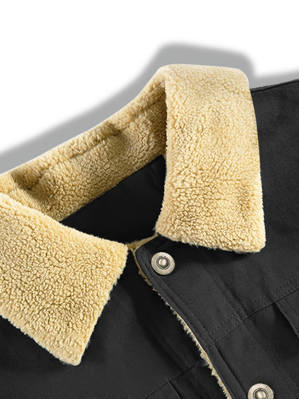 Men's Cosy Sherpa-Collar Workwear Jacket