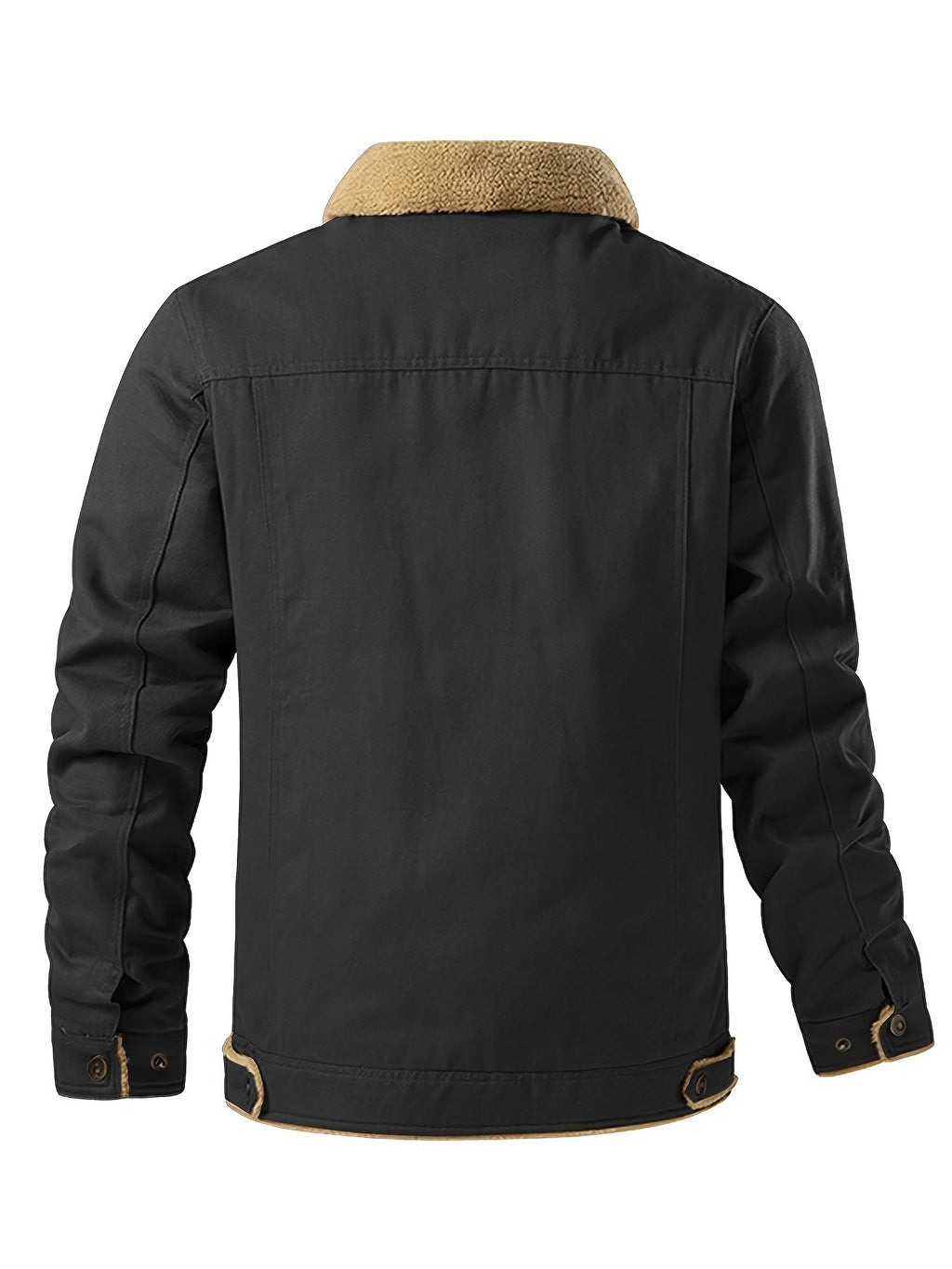 Men's Cosy Sherpa-Collar Workwear Jacket