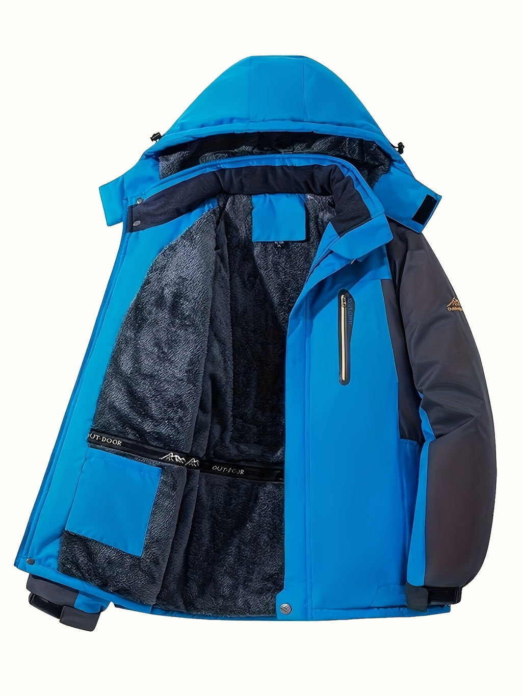 Men's Cosy Windproof Hooded Outdoor Ski Jacket