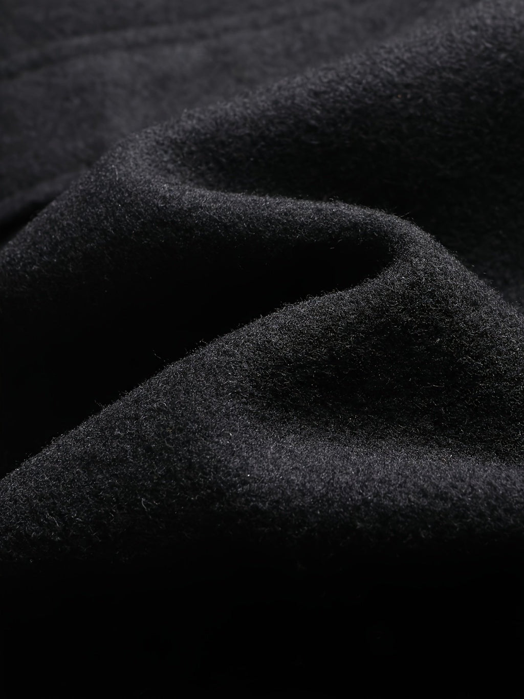 Men's Classic Detachable Collar Wool-Blend Overcoat